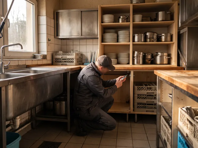 Schaben in der Kurgastronomie
